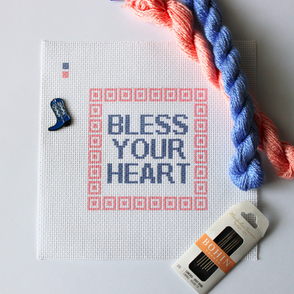 Bless Your Heart Needlepoint Canvas