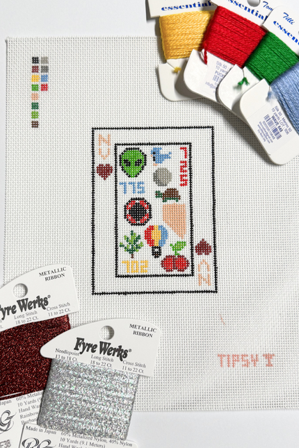 Pre-Order: NV Playing Card Needlepoint Canvas