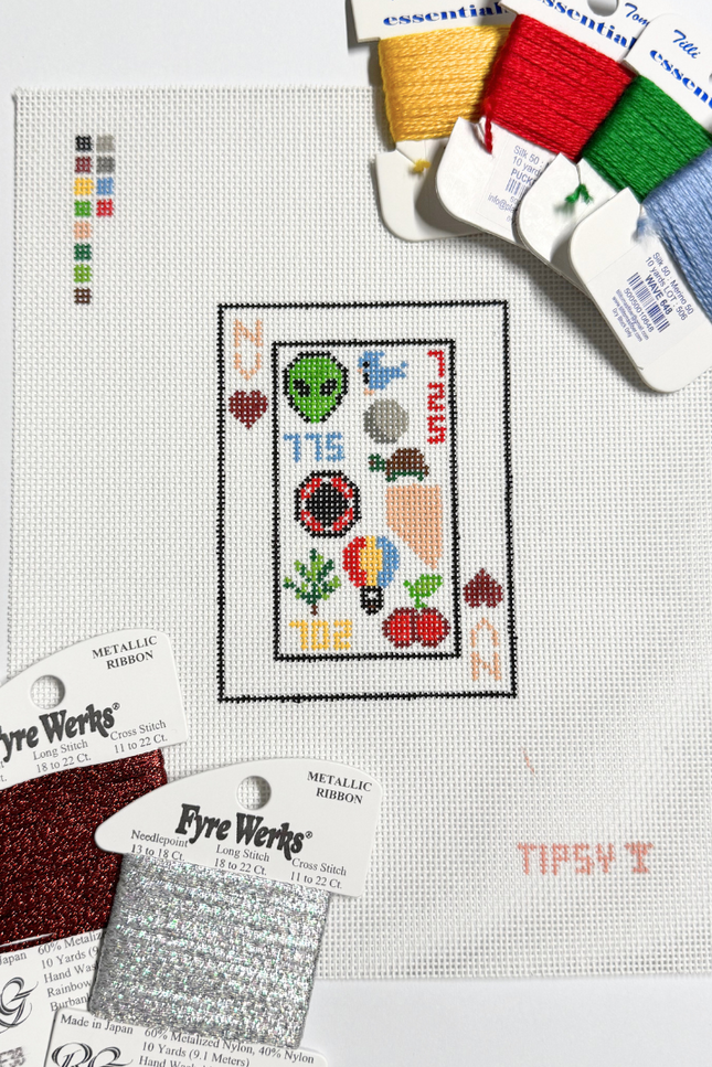 Pre-Order: NV Playing Card Needlepoint Canvas