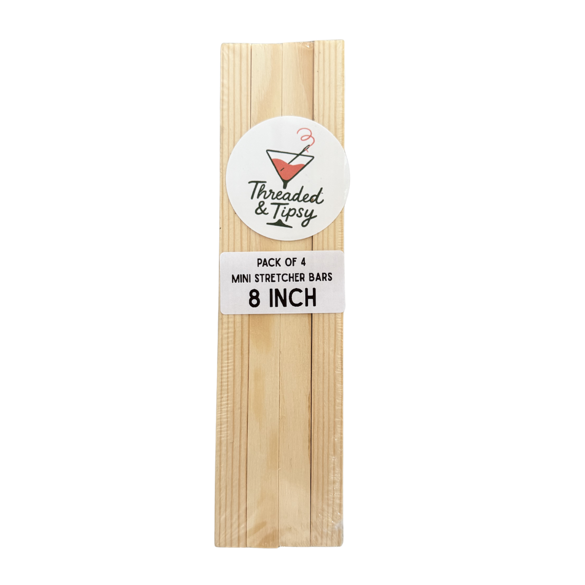 Threaded &amp; Tipsy 8 Inch Needlepoint Stretcher Bars (4 Pack)
