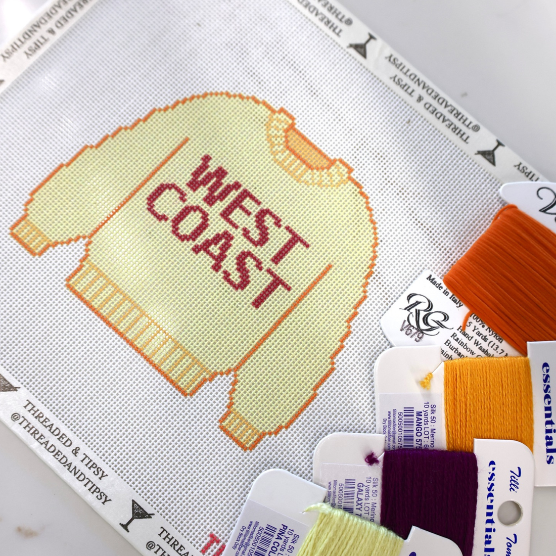 West Coast Sweater Needlepoint Canvas