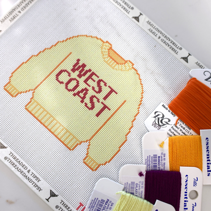 West Coast Sweater Needlepoint Canvas