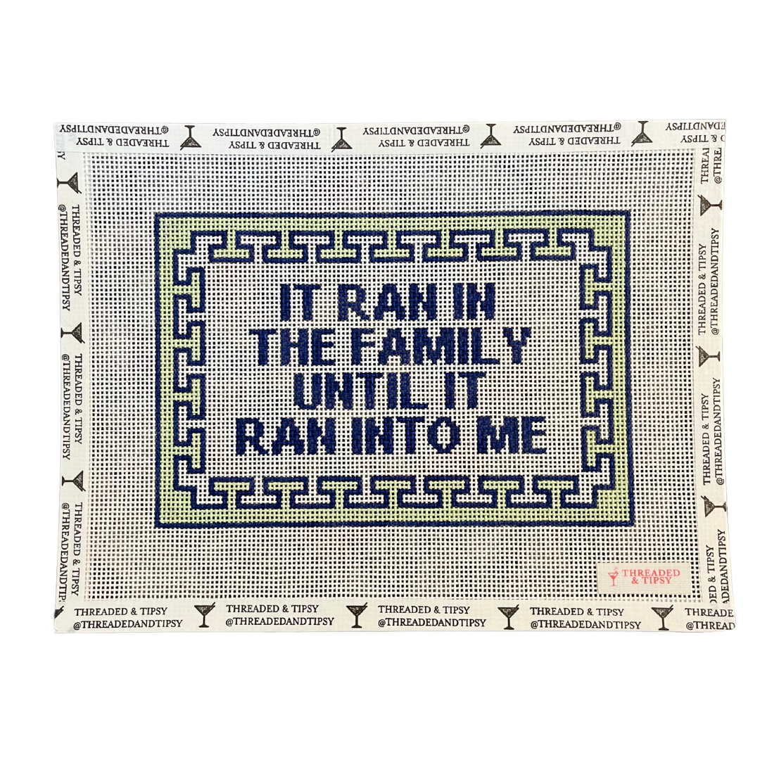 Pre-Order: Ran in the Family Needlepoint Canvas