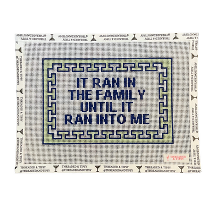 Pre-Order: Ran in the Family Needlepoint Canvas