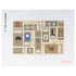 needlepoint canvas kit design with various equestrian-themed elements on a white background