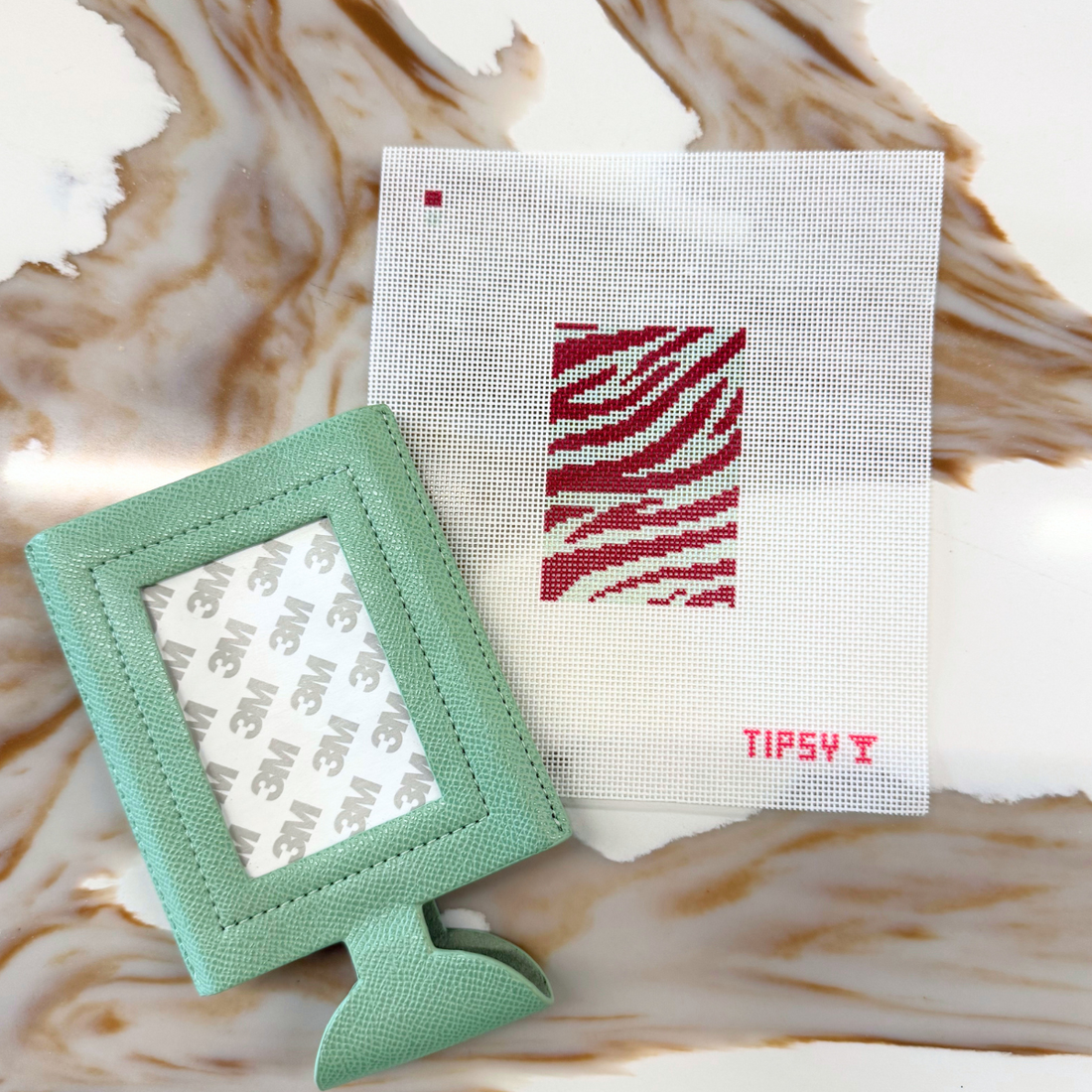 Zebra 2x3 inch Needlepoint Canvas