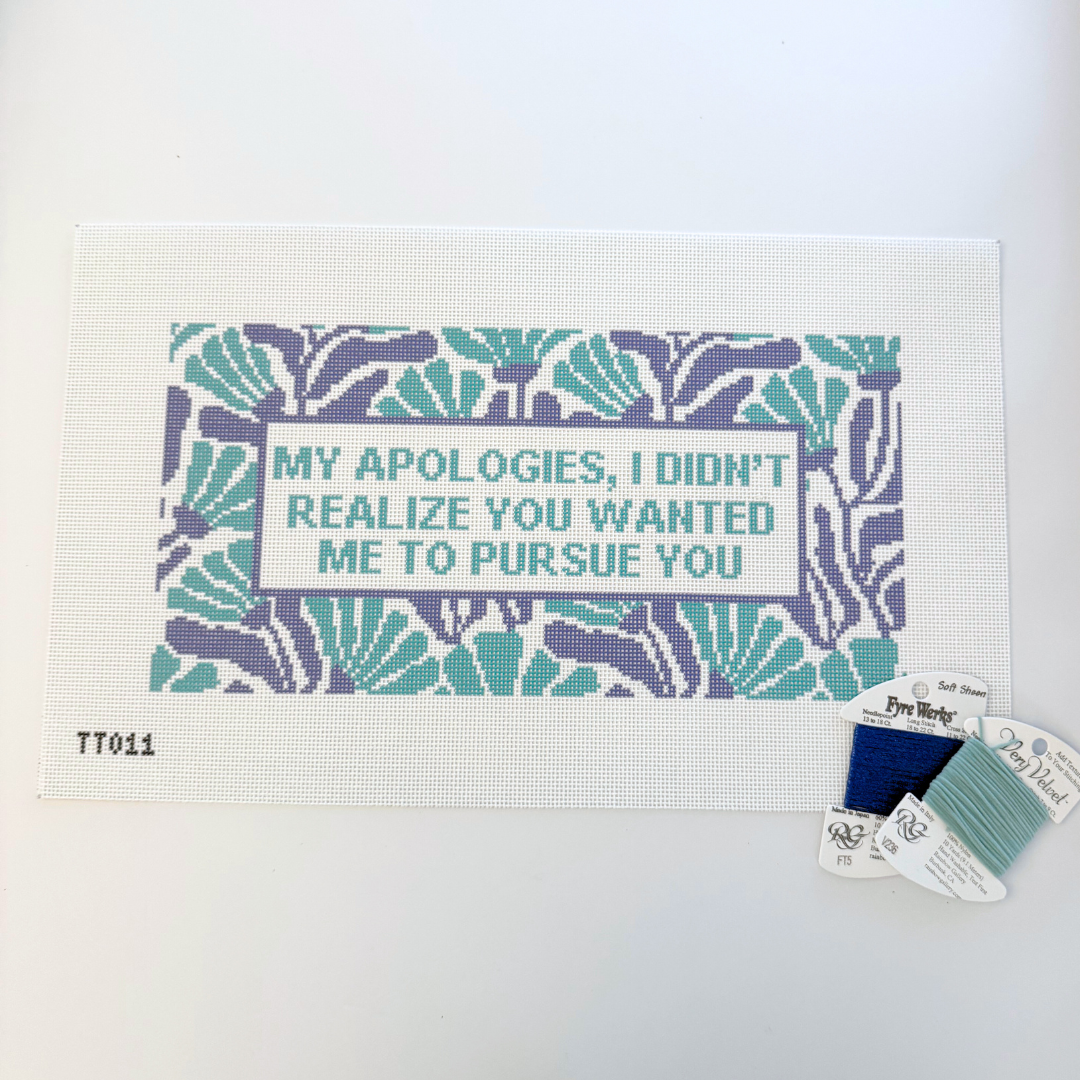 Pursue You Needlepoint Canvas