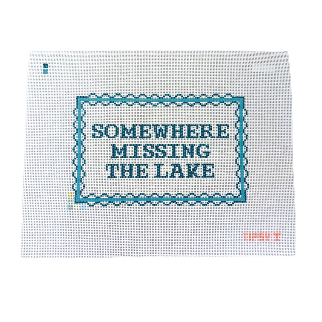 Somewhere Missing The Lake Needlepoint Canvas