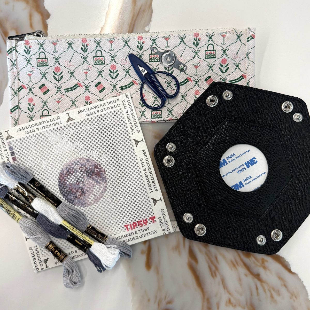 Moon Needlepoint Beginner Kit