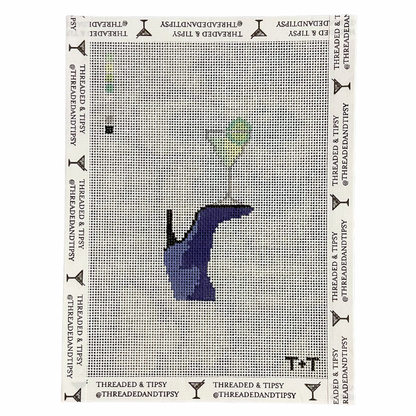 Purple Boot &amp; Marg Needlepoint Canvas