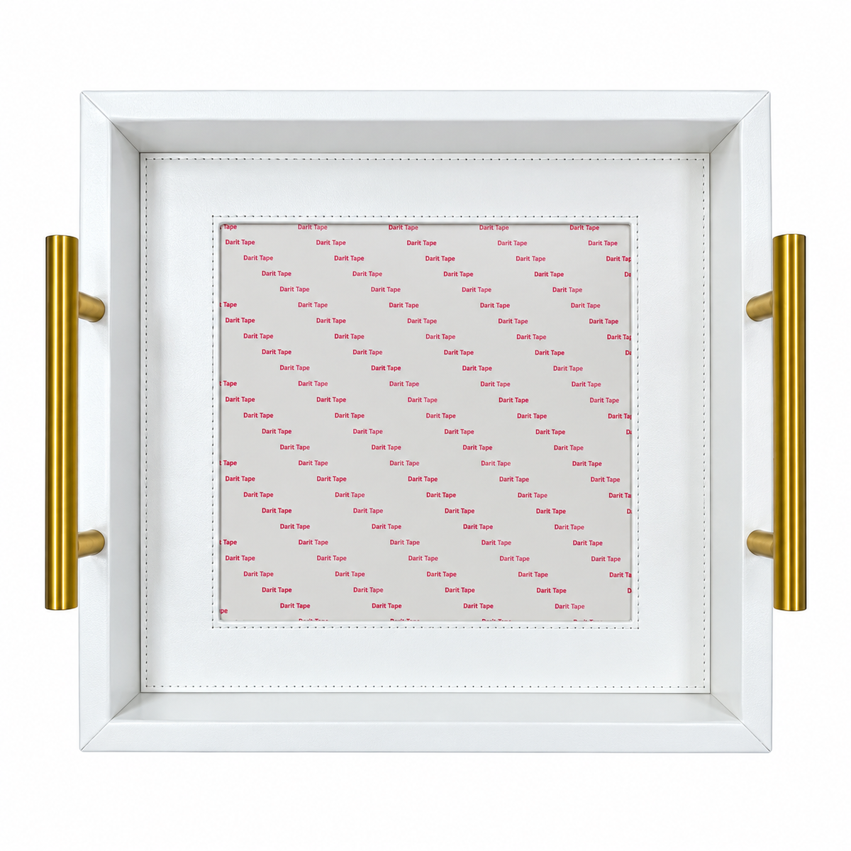 Pre-Order: White Square Self-Finishing Leather Tray