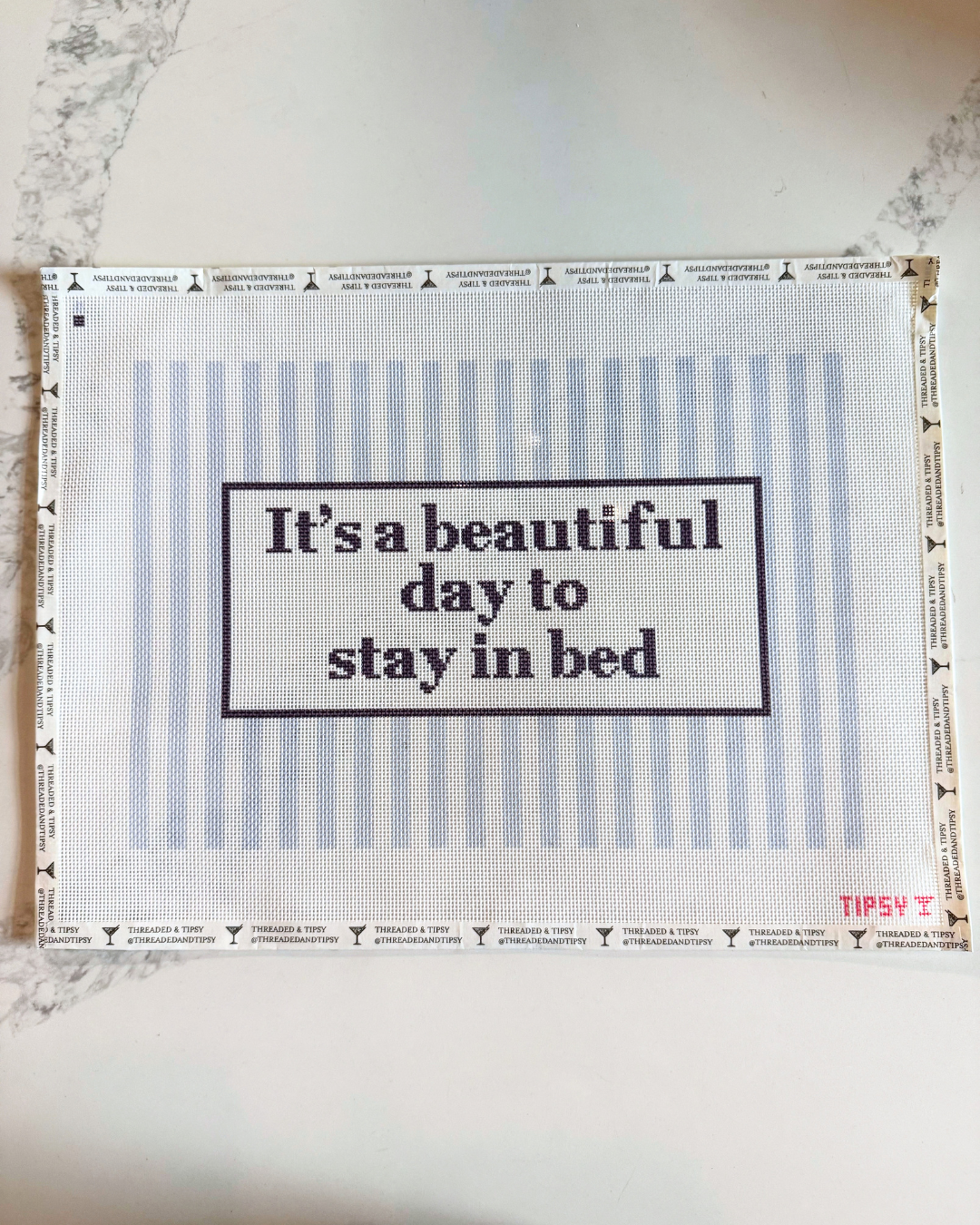 Beautiful Day to Stay in Bed Needlepoint Canvas