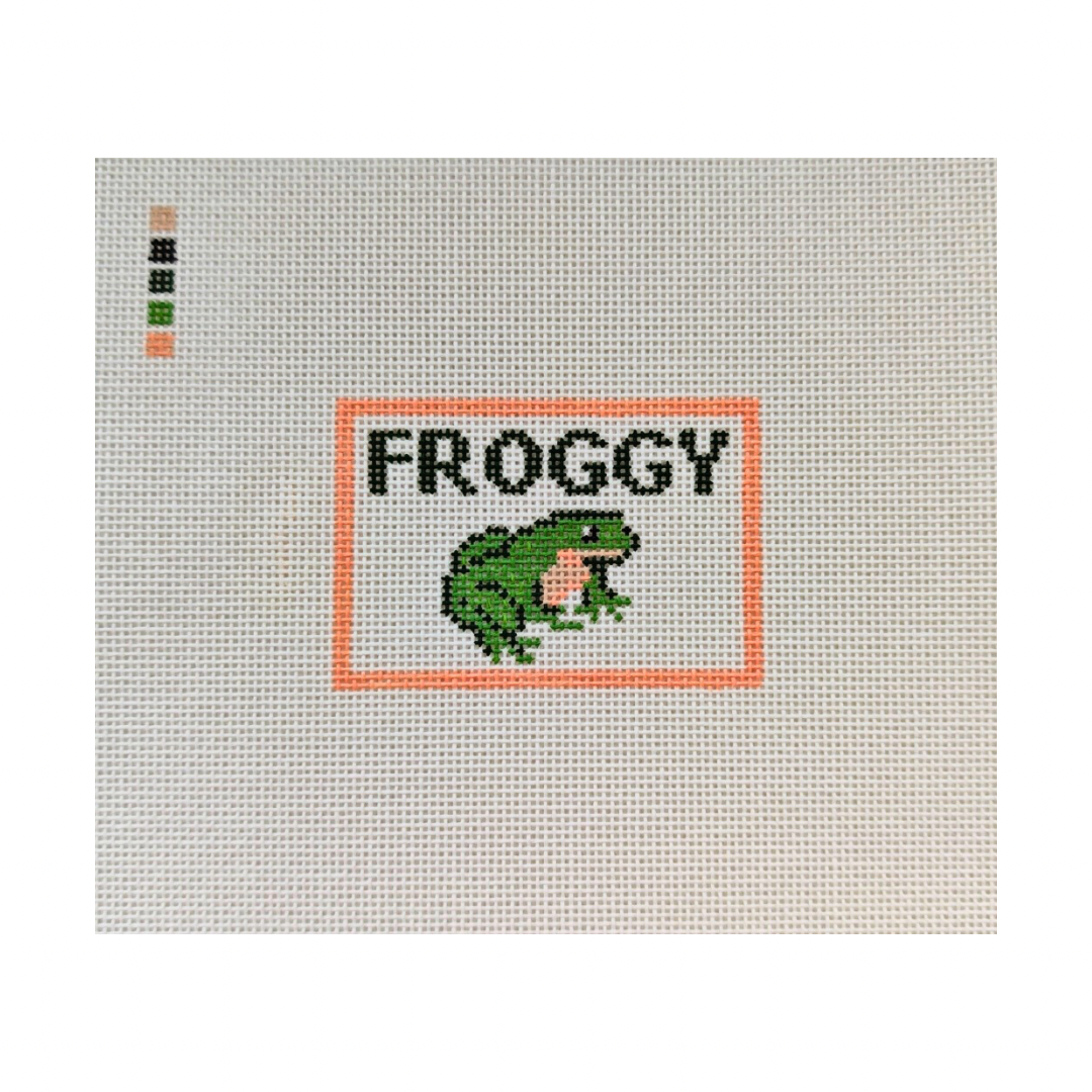 Froggy Needlepoint Canvas