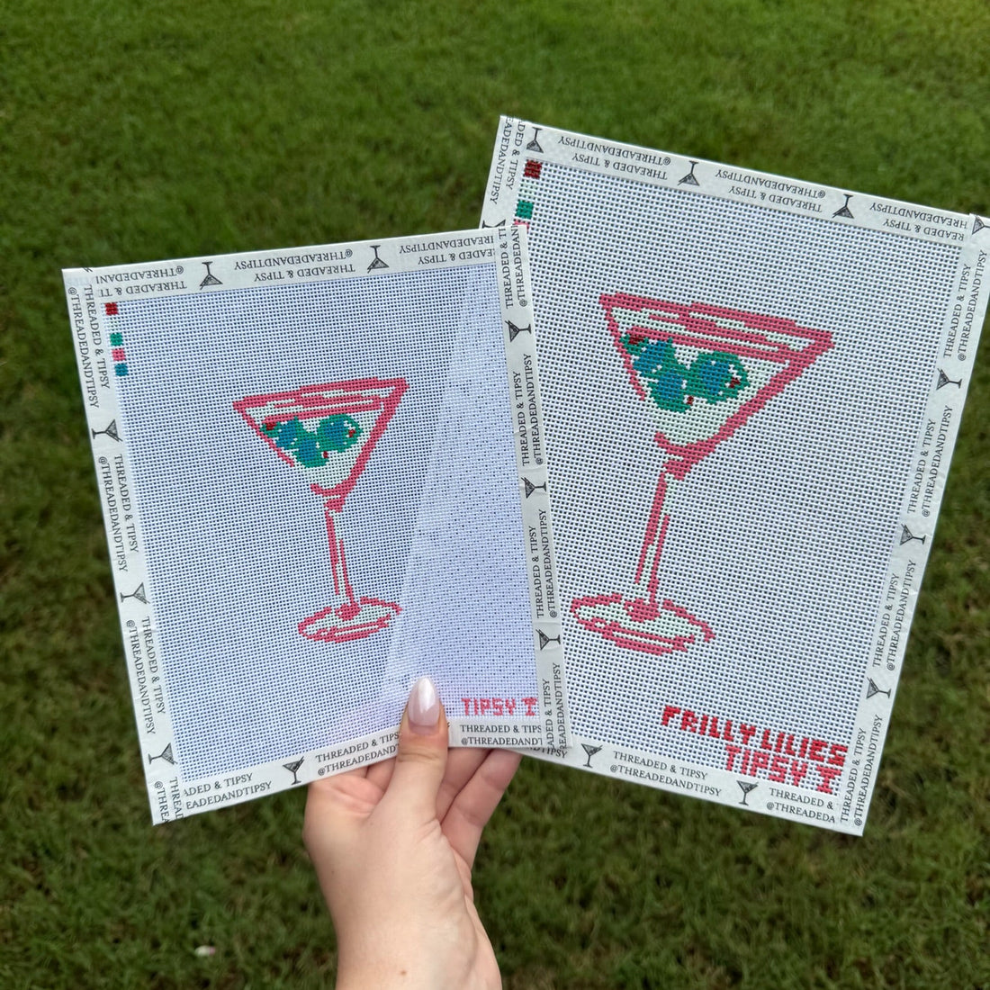 Frilly Lillies 13 Mesh Martini Needlepoint Canvas