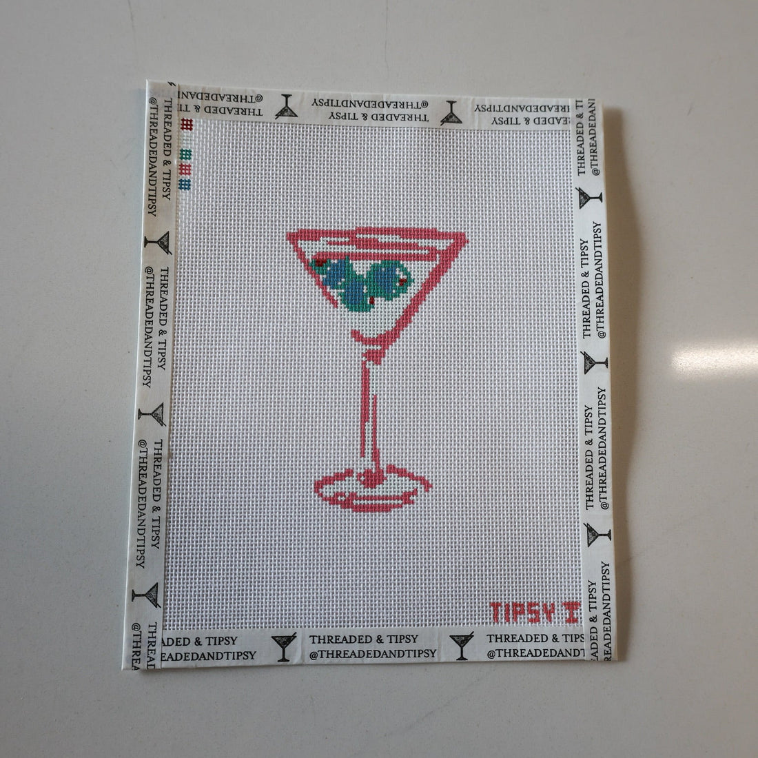Frilly Lillies 18 Mesh Martini Needlepoint Canvas