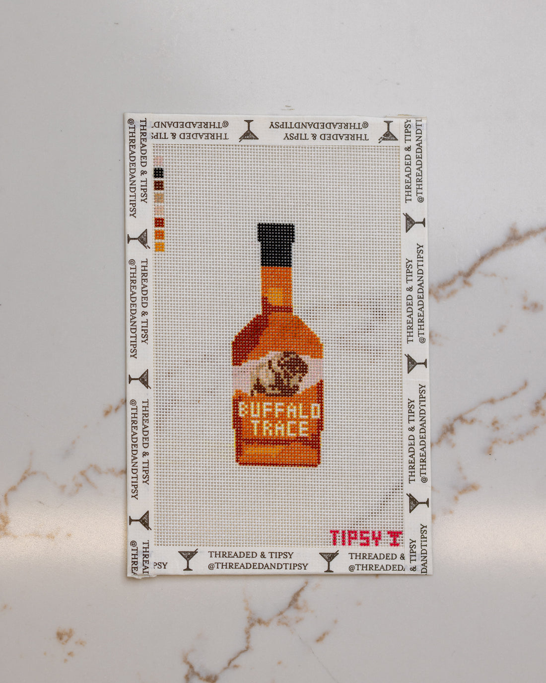 Buffalo Whiskey Needlepoint Canvas