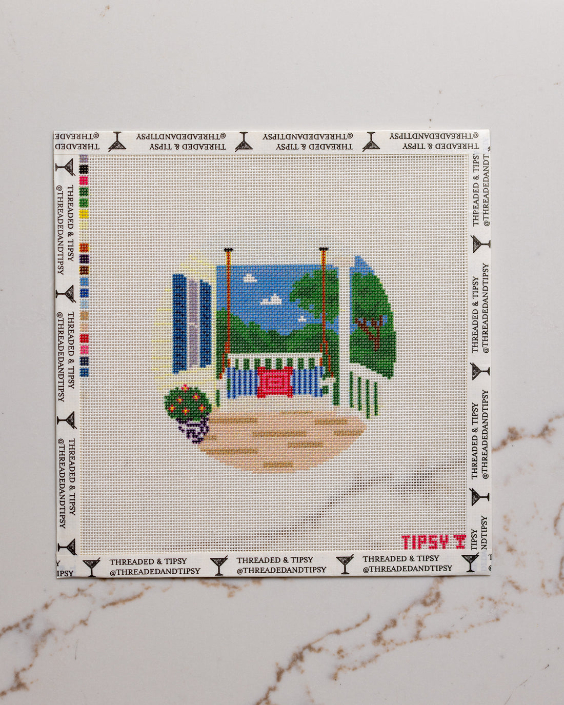Pre-Order: Porch Swing Needlepoint Canvas
