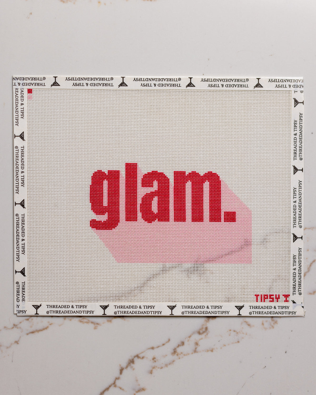 Glam Pouch Needlepoint Canvas