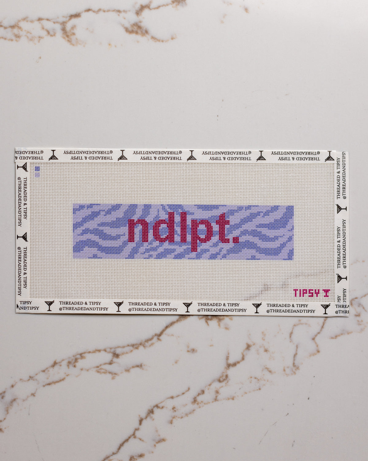 Pre-Order: Pink &amp; Blue ndlpt. Needlepoint Canvas