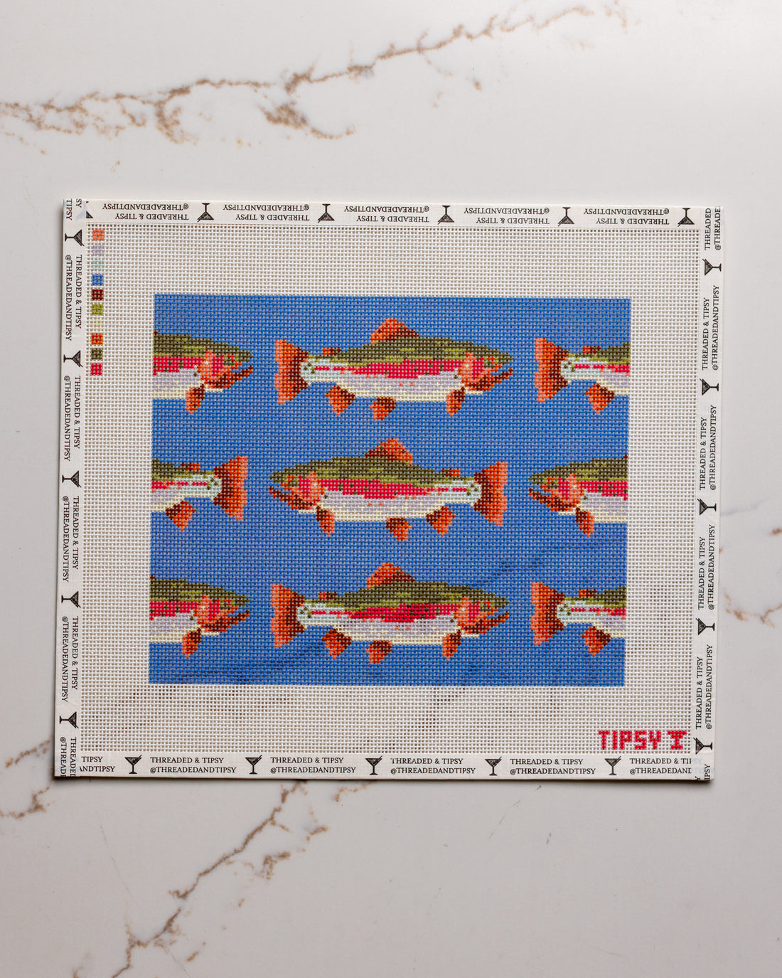 Trout 10x8 Needlepoint Canvas