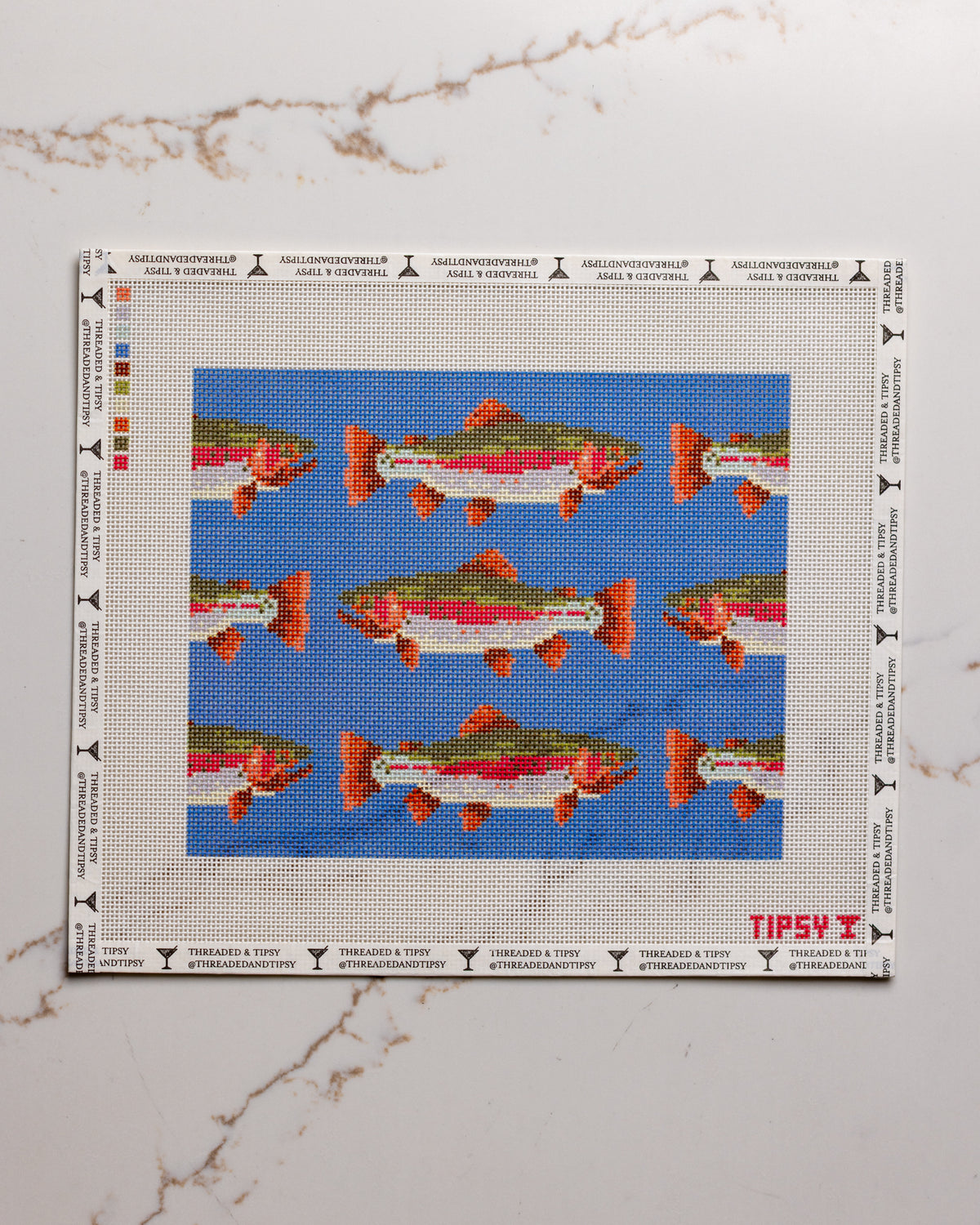 Trout 10x8 Needlepoint Canvas