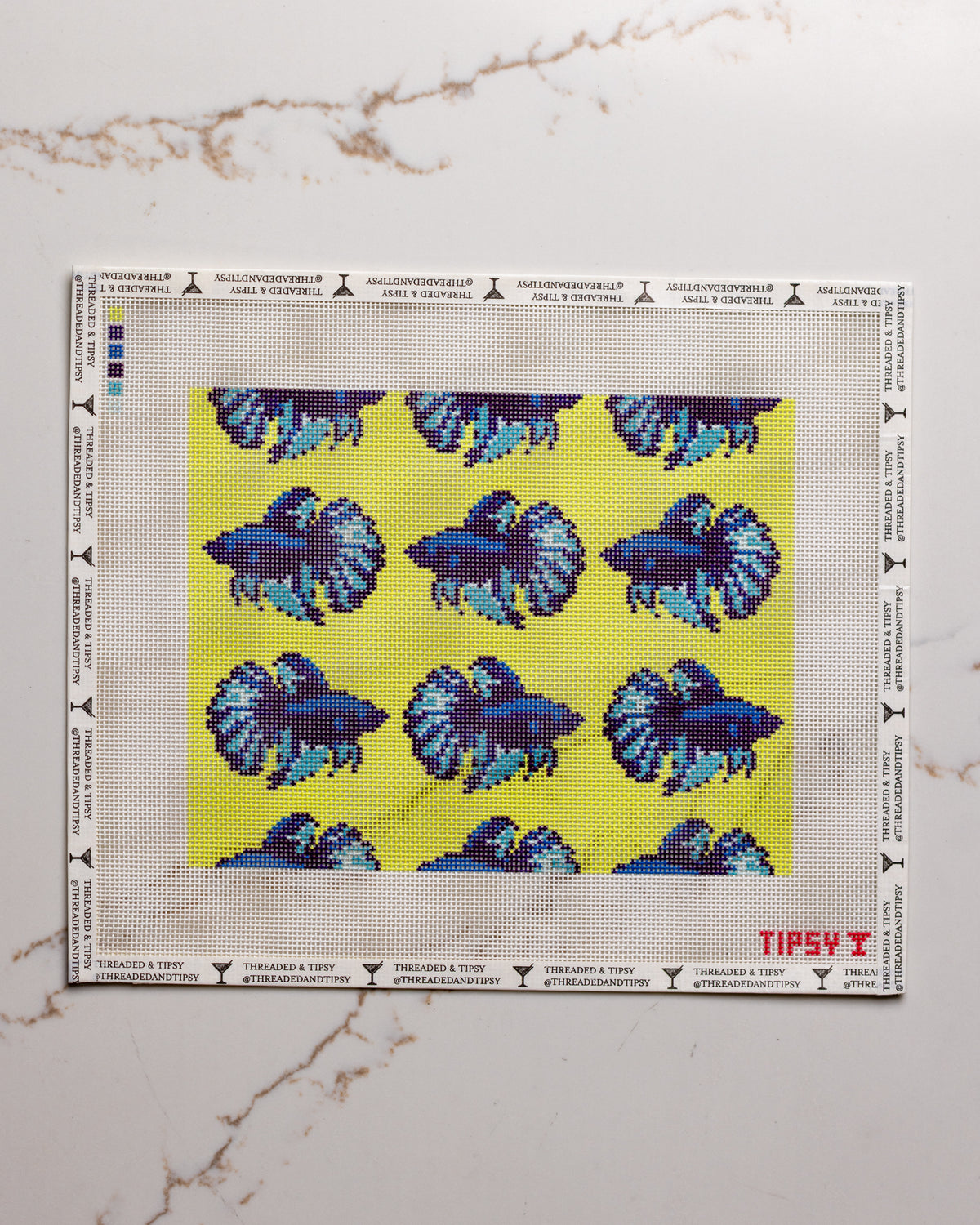 Blue Beta Needlepoint Canvas