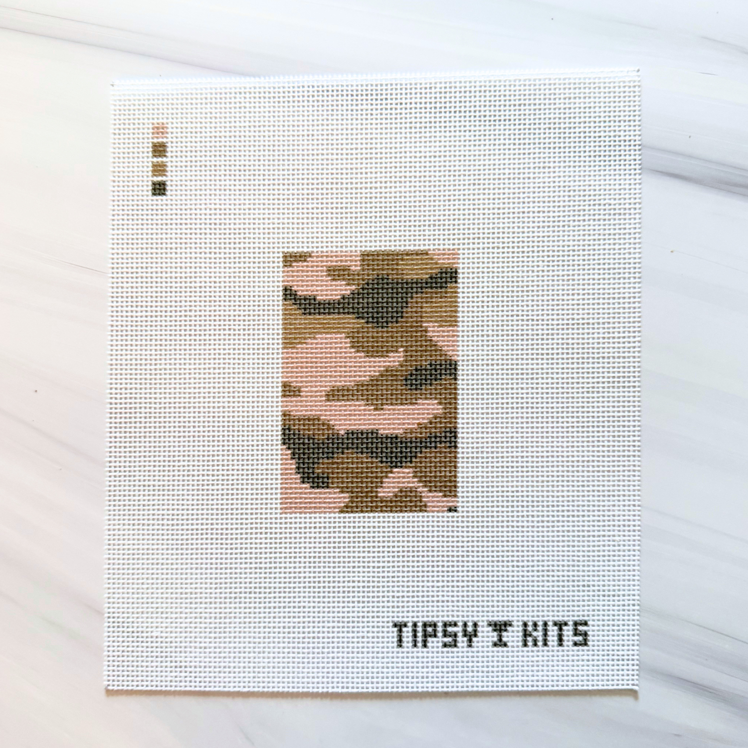 Camo 3x2 inch Needlepoint Canvas