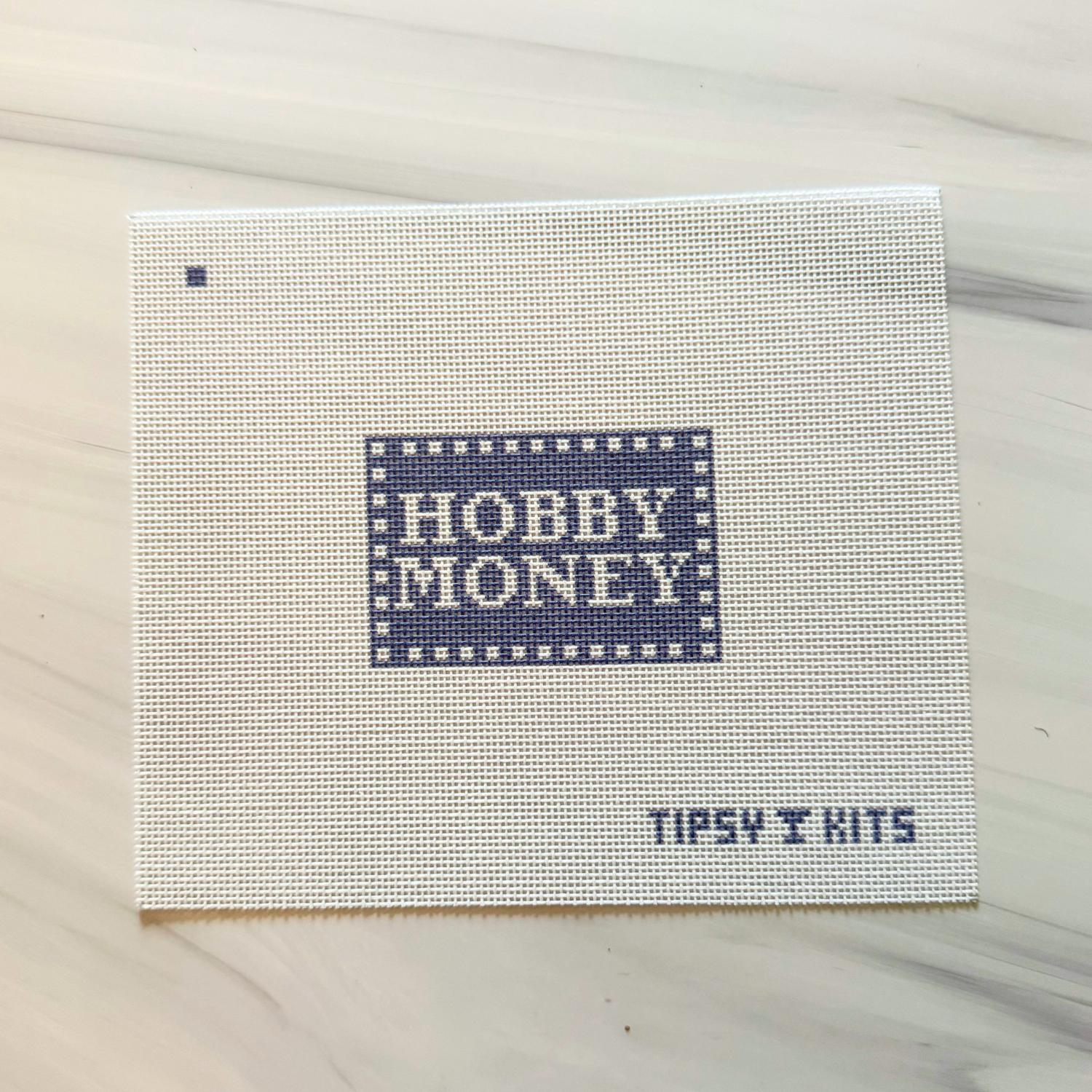 Hobby Money 3x2 inch Needlepoint Canvas