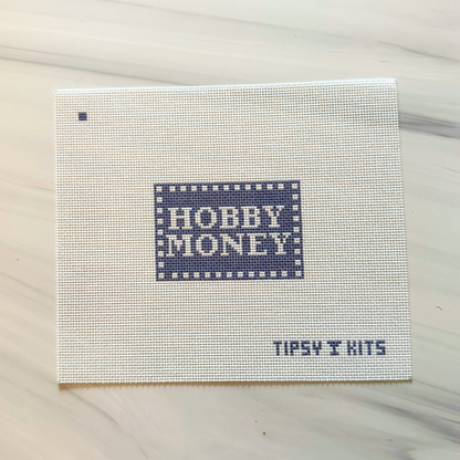 Hobby Money 3x2 inch Needlepoint Canvas