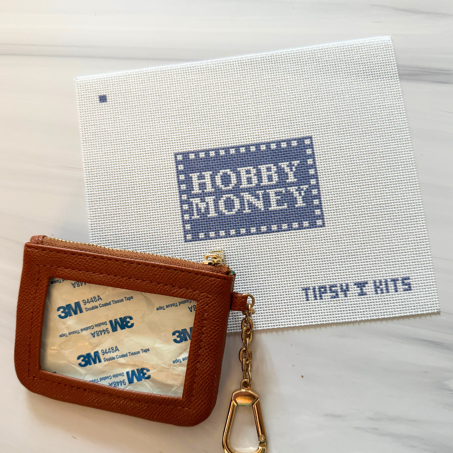 Hobby Money 3x2 inch Needlepoint Canvas