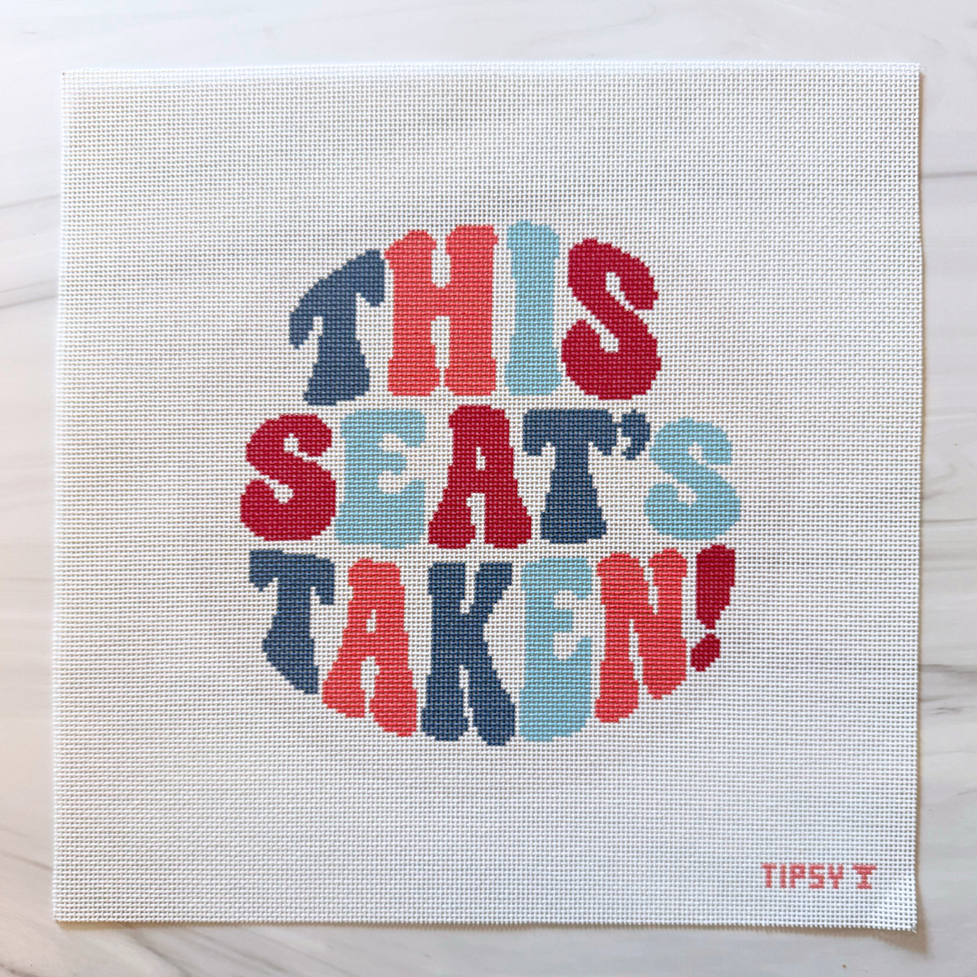 This Seats Taken! Needlepoint Canvas