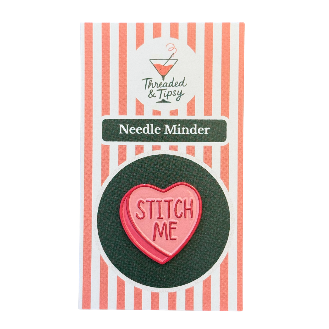 Pink Stitch Me Heart Needle Minder