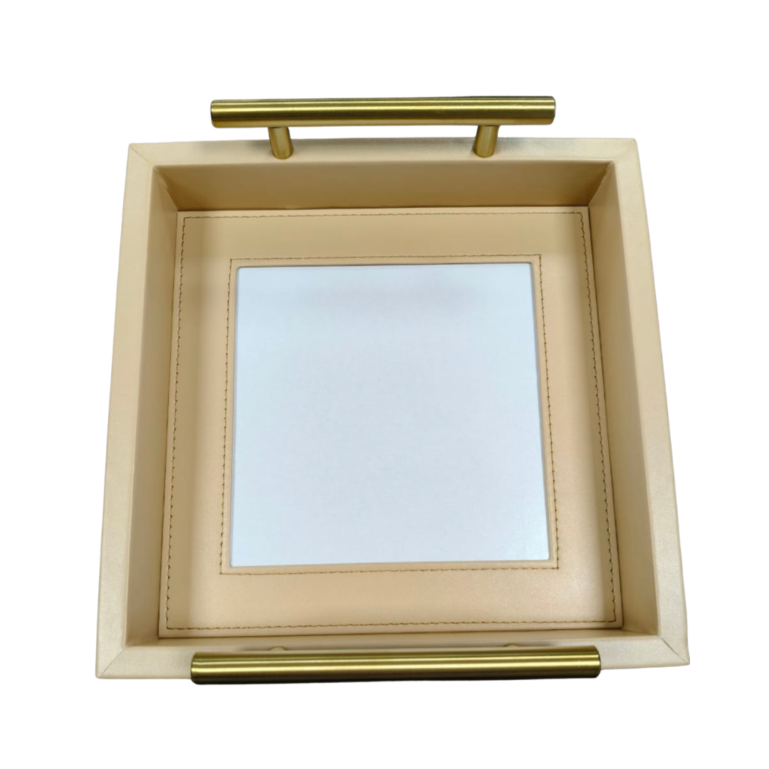 Pre-Order: Square Self-Finishing Leather Tray