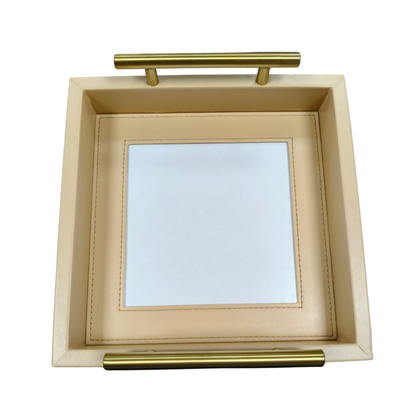 Pre-Order: Square Self-Finishing Leather Tray