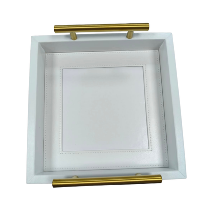 Pre-Order: Square Self-Finishing Leather Tray