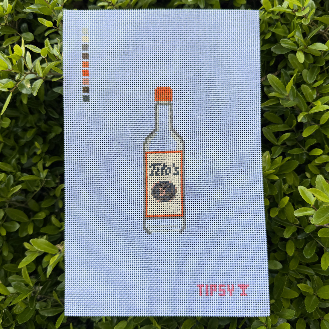 Mini Vodka Bottle Needlepoint Canvas