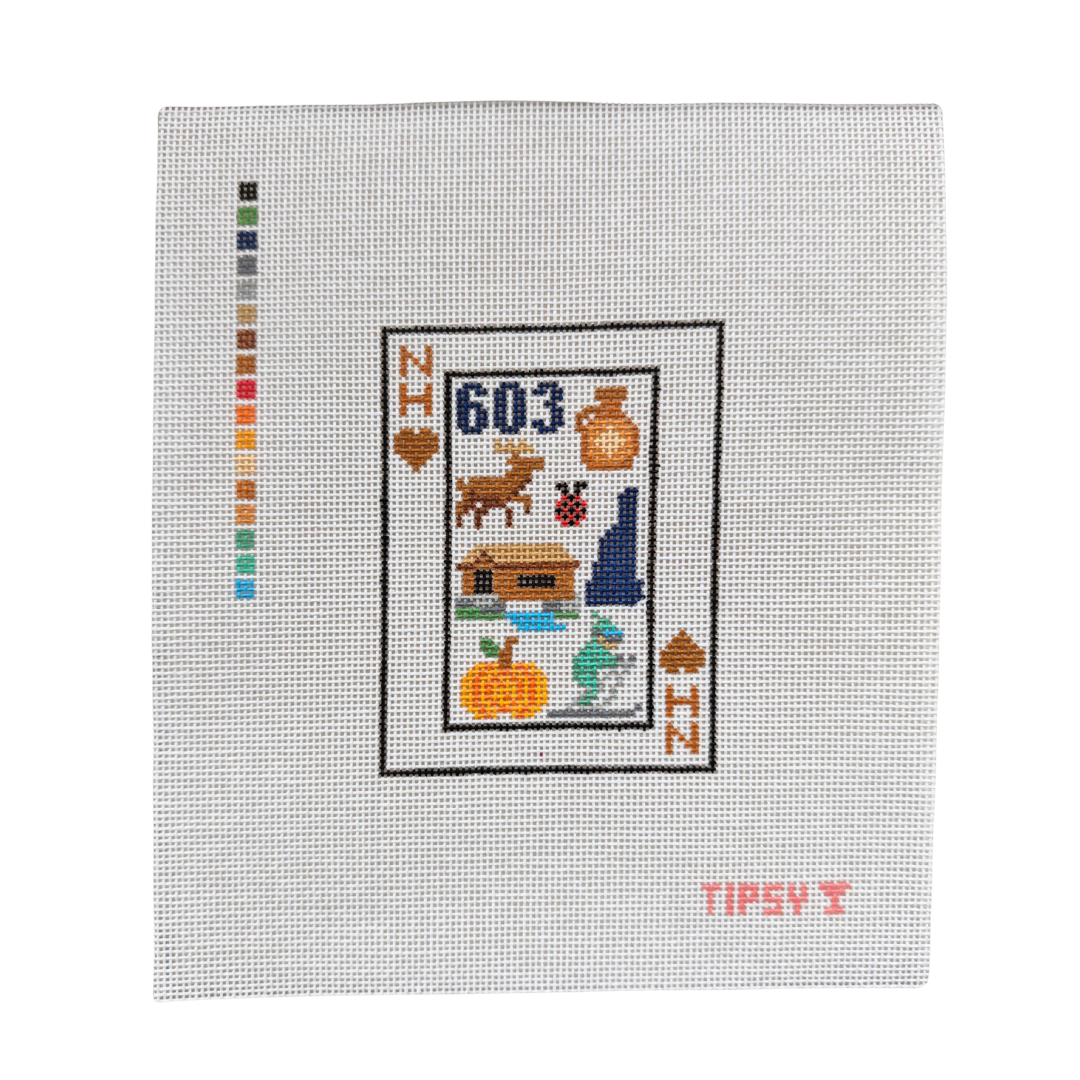 NH Playing Card Needlepoint Canvas