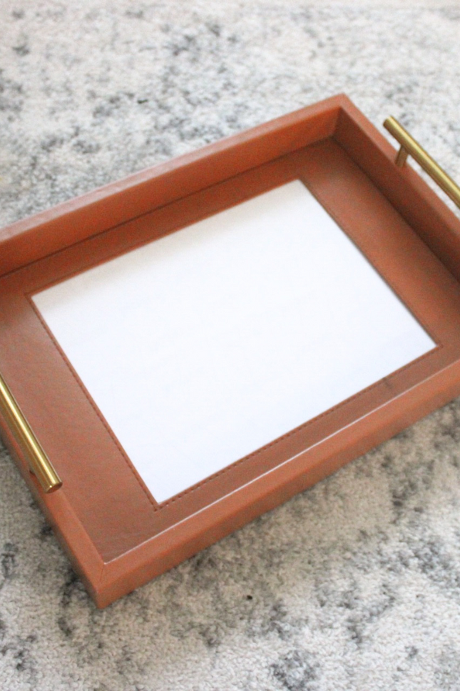 Pre-Order: Rectangle Self-Finishing Leather Tray