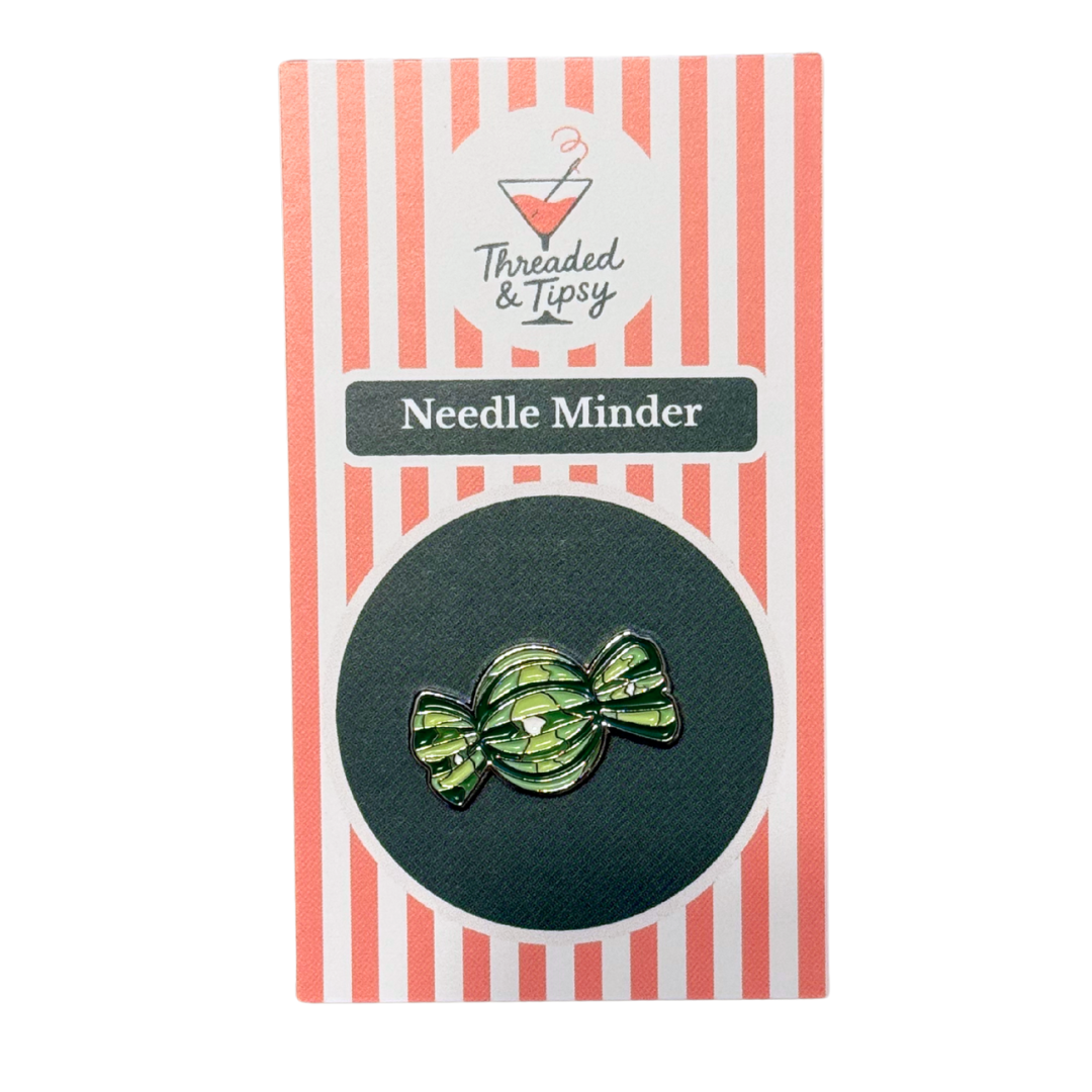 Green Wrapped Candy Needle Minder