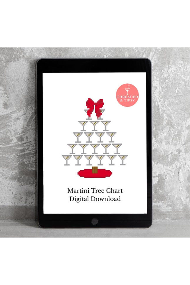 Martini Christmas Tree Pattern