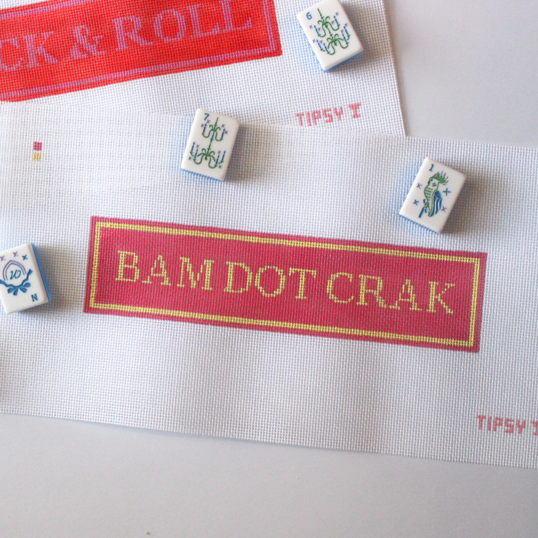 Bam Dot Crak Needlepoint Canvas