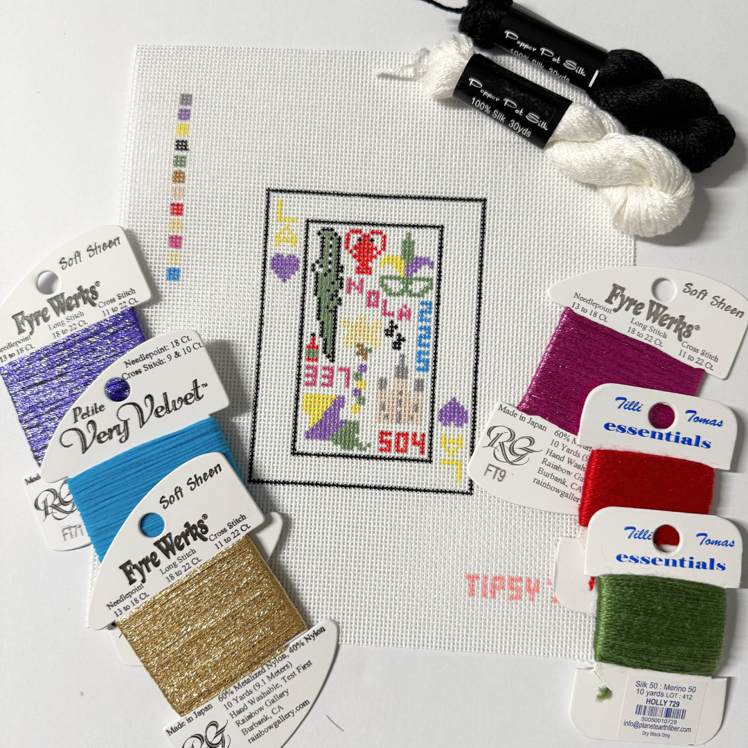 Pre-Order: LA Playing Card Needlepoint Canvas