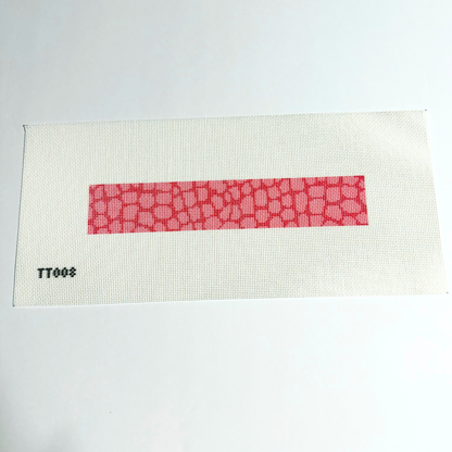 Pink Reptile Key Fob Needlepoint Canvas