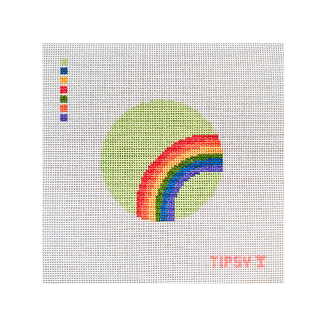 Pre-Order: Rainbow Round Needlepoint Canvas
