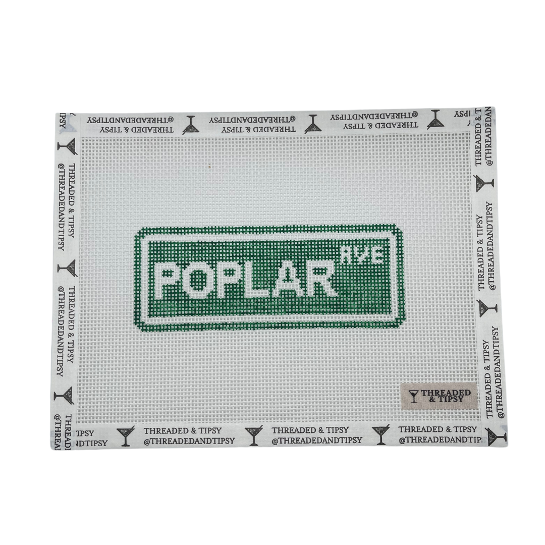 Poplar Ave Street Sign